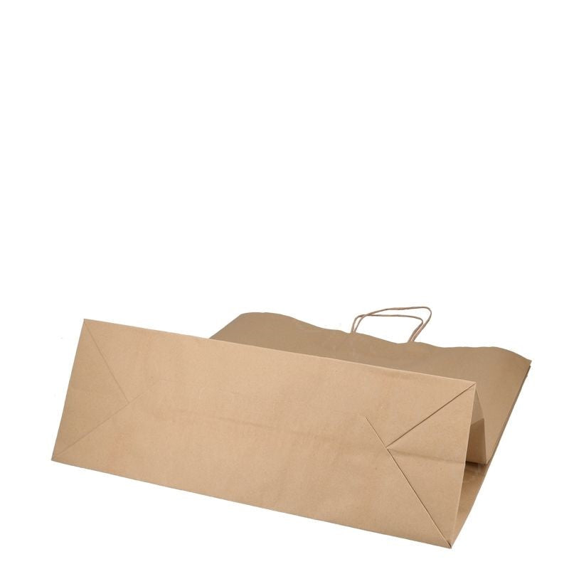 Umweltschonende Papier Tragetaschen 25 Stück 46 x 16 x 49 cm