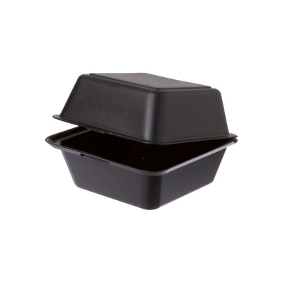 Mehrweg Burgerbox Schwarz 157x157x84 mm