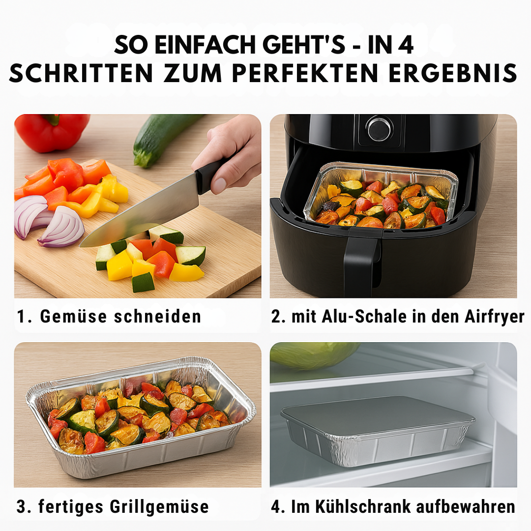 Alu Schale 218 x 112 x 60 mm 900ml