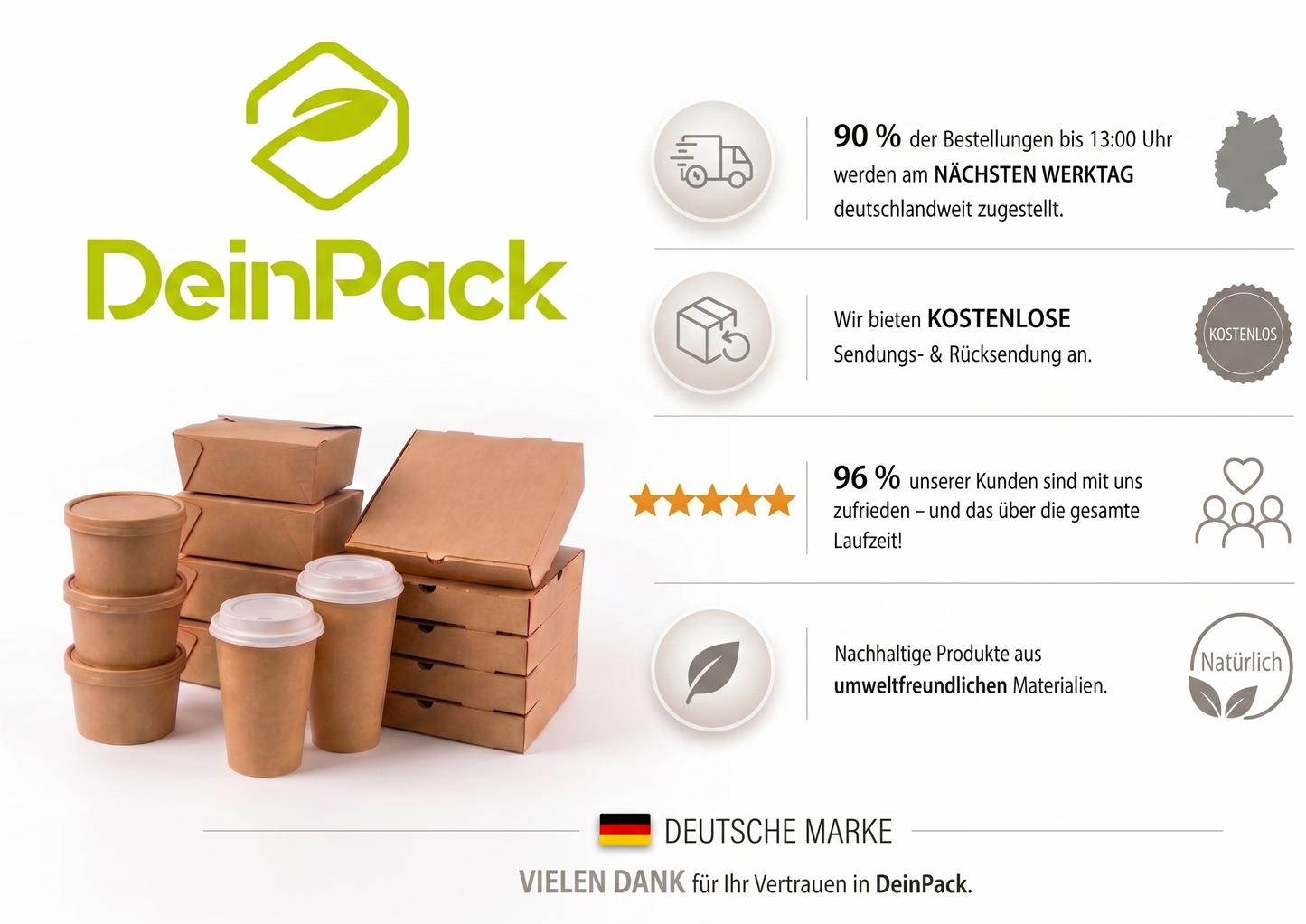 Einweg Eislöffel Papier 9,5 cm – stabil, geschmacksneutral