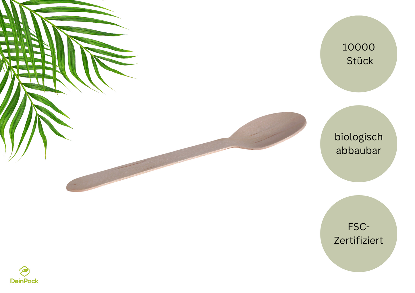 Löffel Holz Birke | Einweglöffel | kompostierbar | nachhaltig