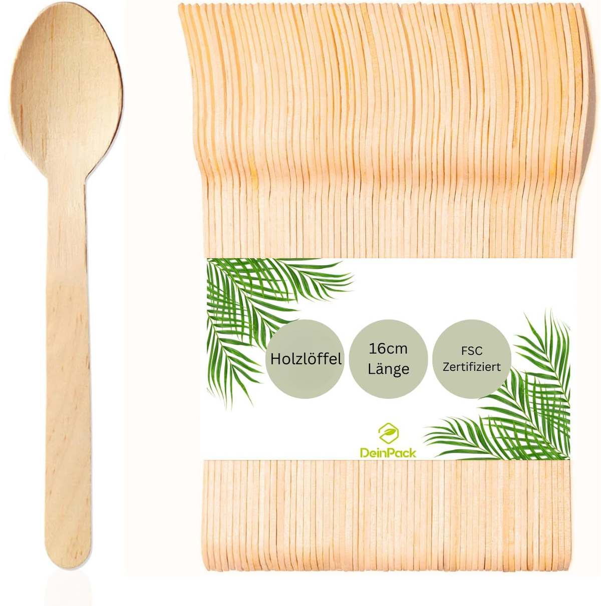 Löffel Holz Birke 16 cm | Einweglöffel | kompostierbar | nachhaltig