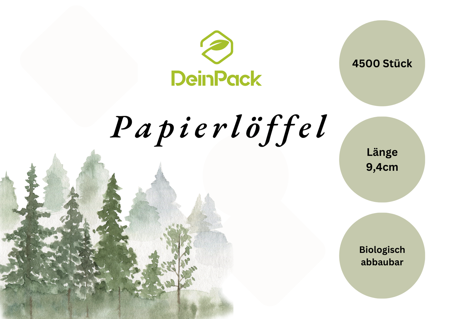 Eislöffel Papier 94mm