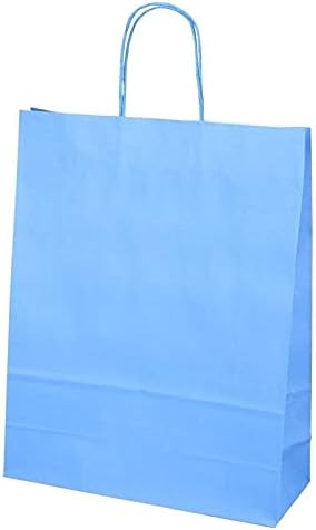 Papiertüten mit Henkel blau 25 Stück 32 x 12 x 41 cm