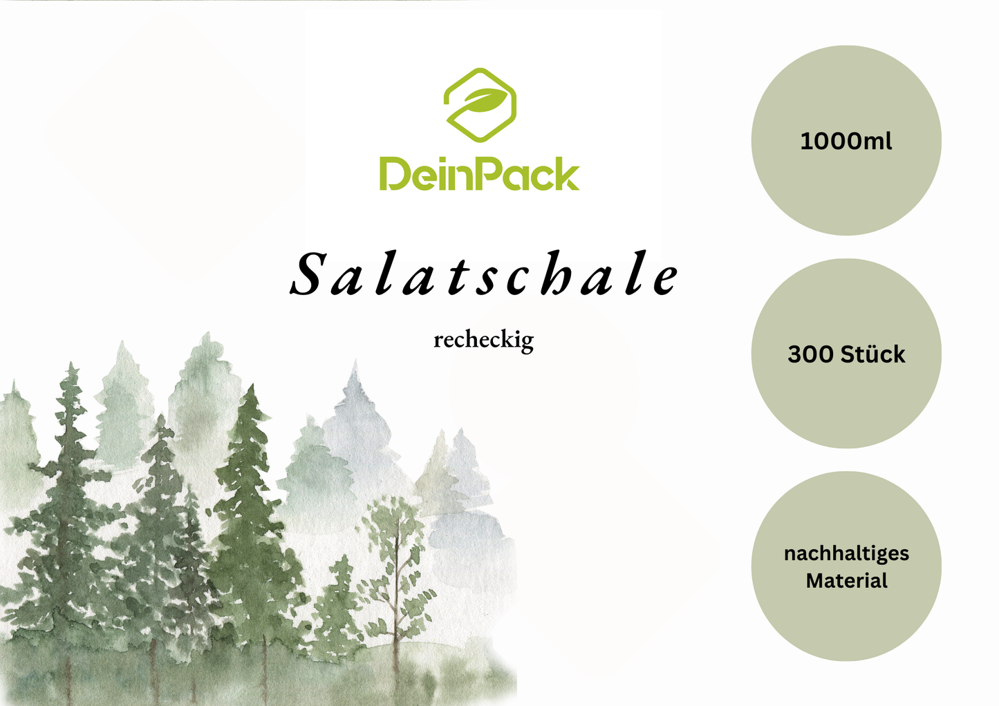 Schalen rechteckig ohne Deckel