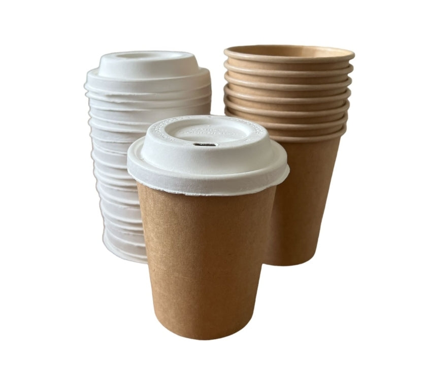 Kaffebecher 300ml mit Bargasse Deckel