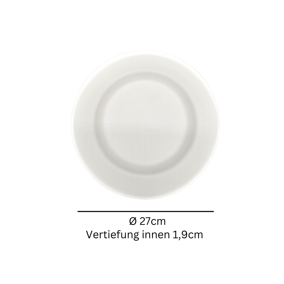 Zuckerrohr Teller elegance rund