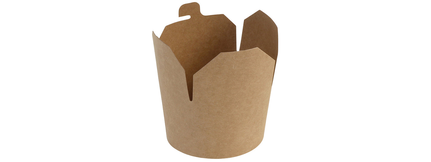 Asia-Faltbox 200ml, Kraftpapier, braun, 1000 Stück 200 ml