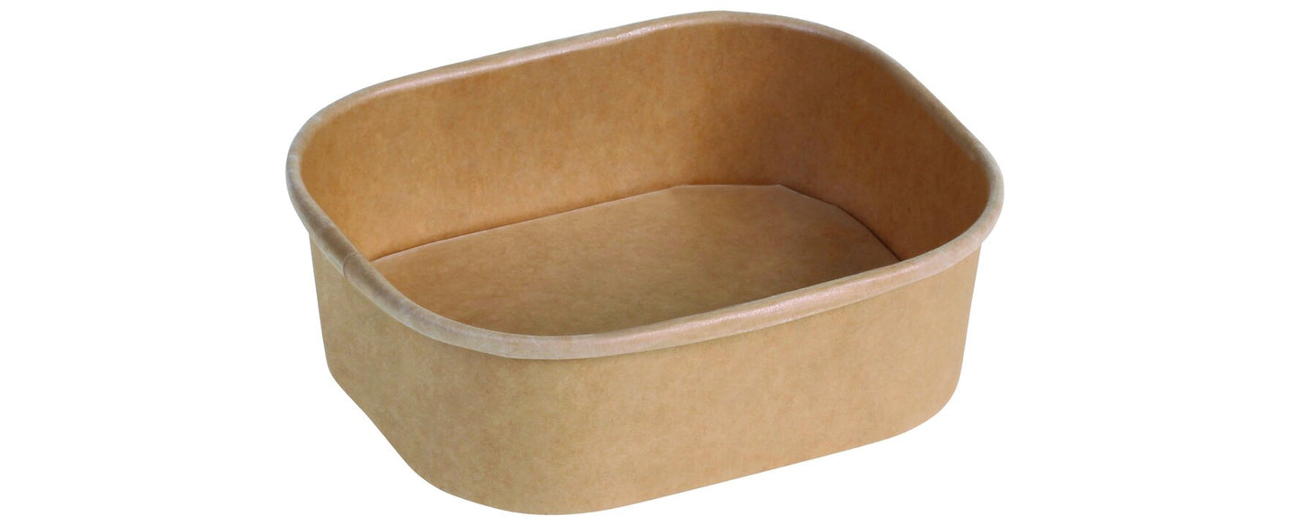 500 Salatschale 275 ml braun rechteckig