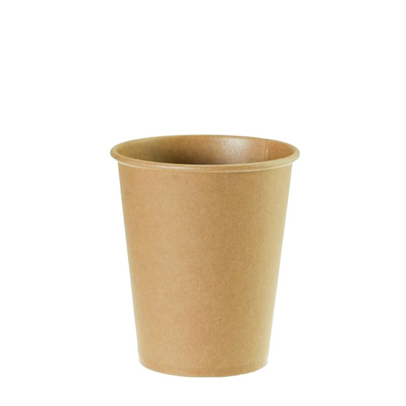 Coffee To-Go Pappbecher 200ml, kraft-braun, Ø80 x 92mm, 50 Stück