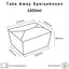 DeinPack Speise Box Take Away I Bio Speisebox mit Faltdeckel
