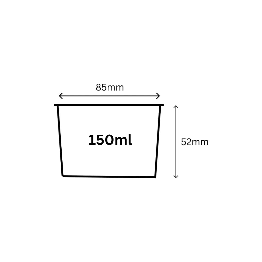 Universal Karton | Eisbecher | Einwegschalen für EIS