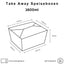 DeinPack Speise Box Take Away I Bio Speisebox mit Faltdeckel