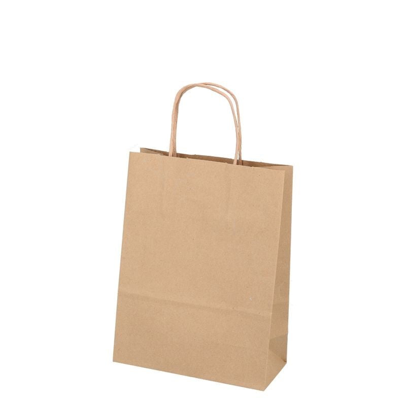 Umweltschonende Papier Tragetaschen 50 Stück 18 x 8 x 24 cm