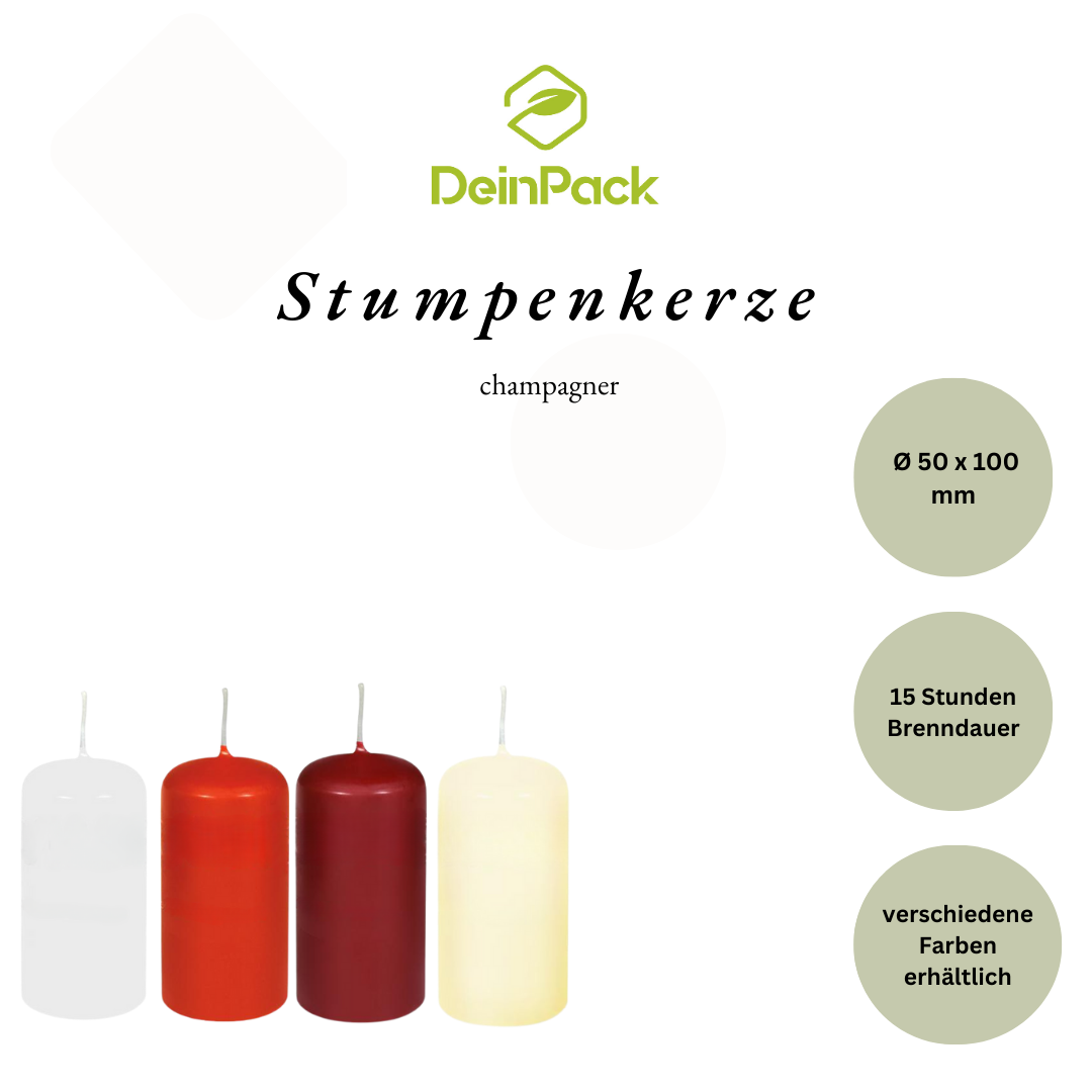 Stumpenkerze 50x100mm