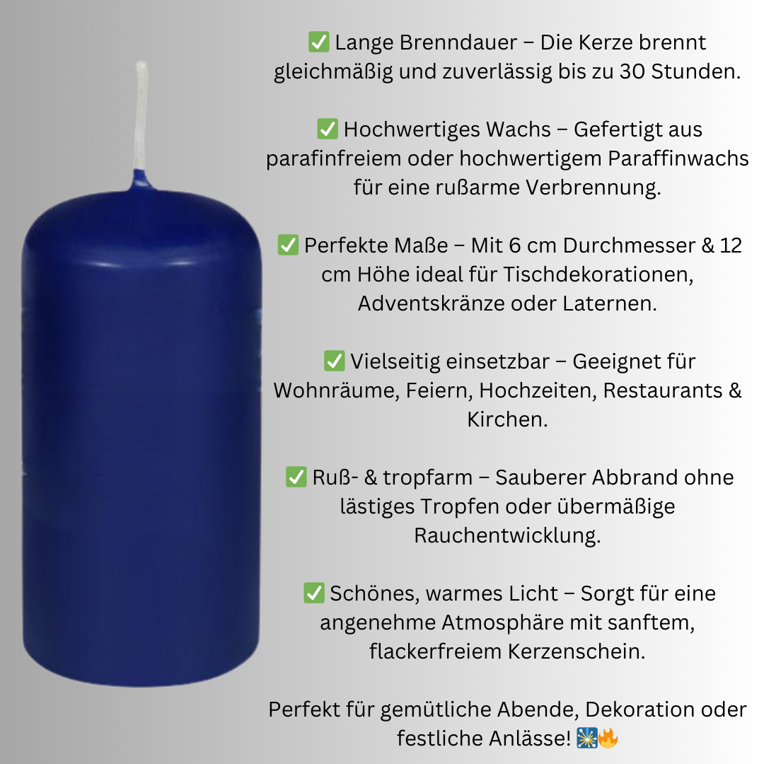Stumpenkerze 60x120mm