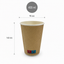 Riffelbecher doppelwandig braun – Kaffeebecher 100–400 ml