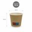 Riffelbecher doppelwandig braun – Kaffeebecher 100–400 ml