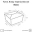DeinPack Speise Box Take Away I Bio Speisebox mit Faltdeckel