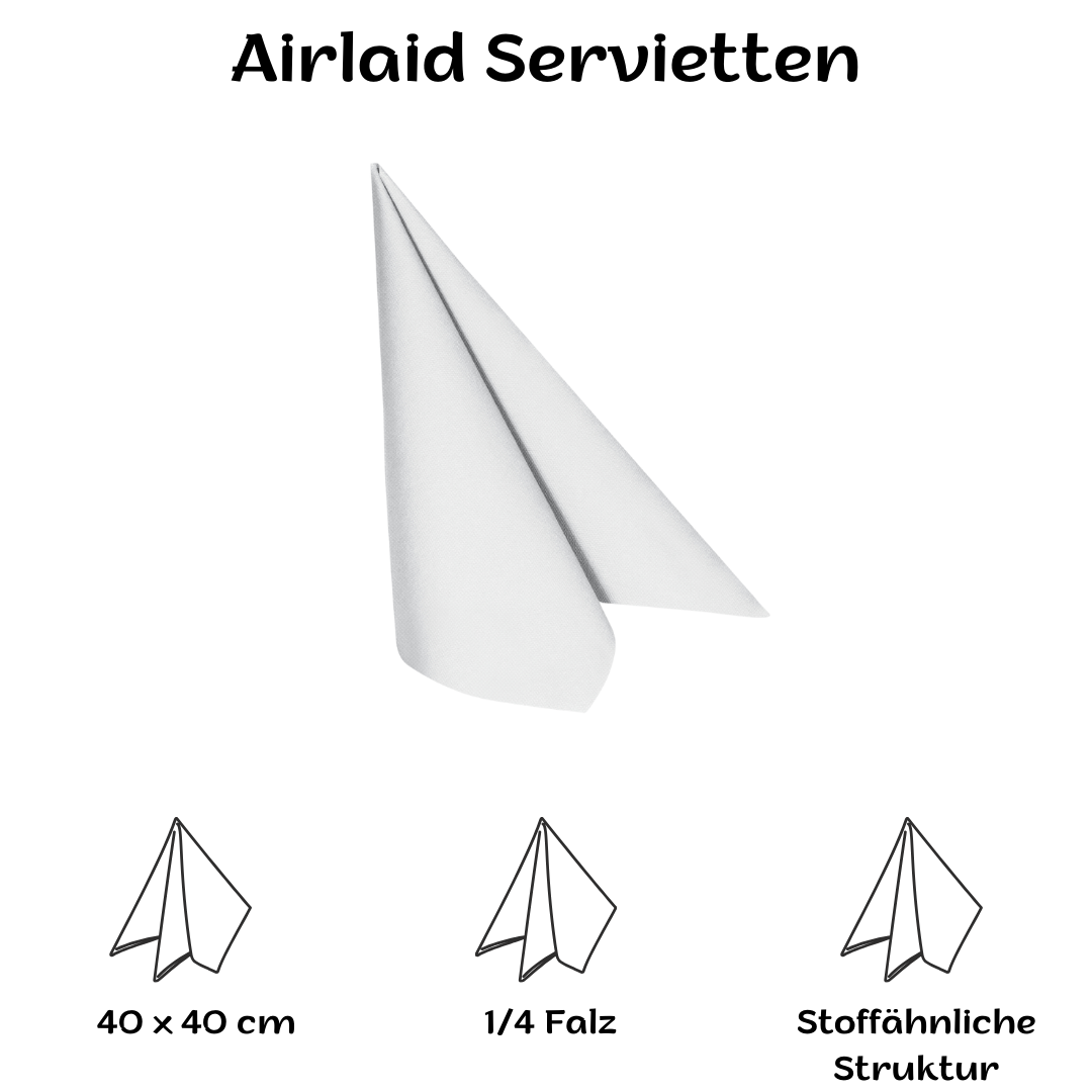 Airlaid Servietten 40x40