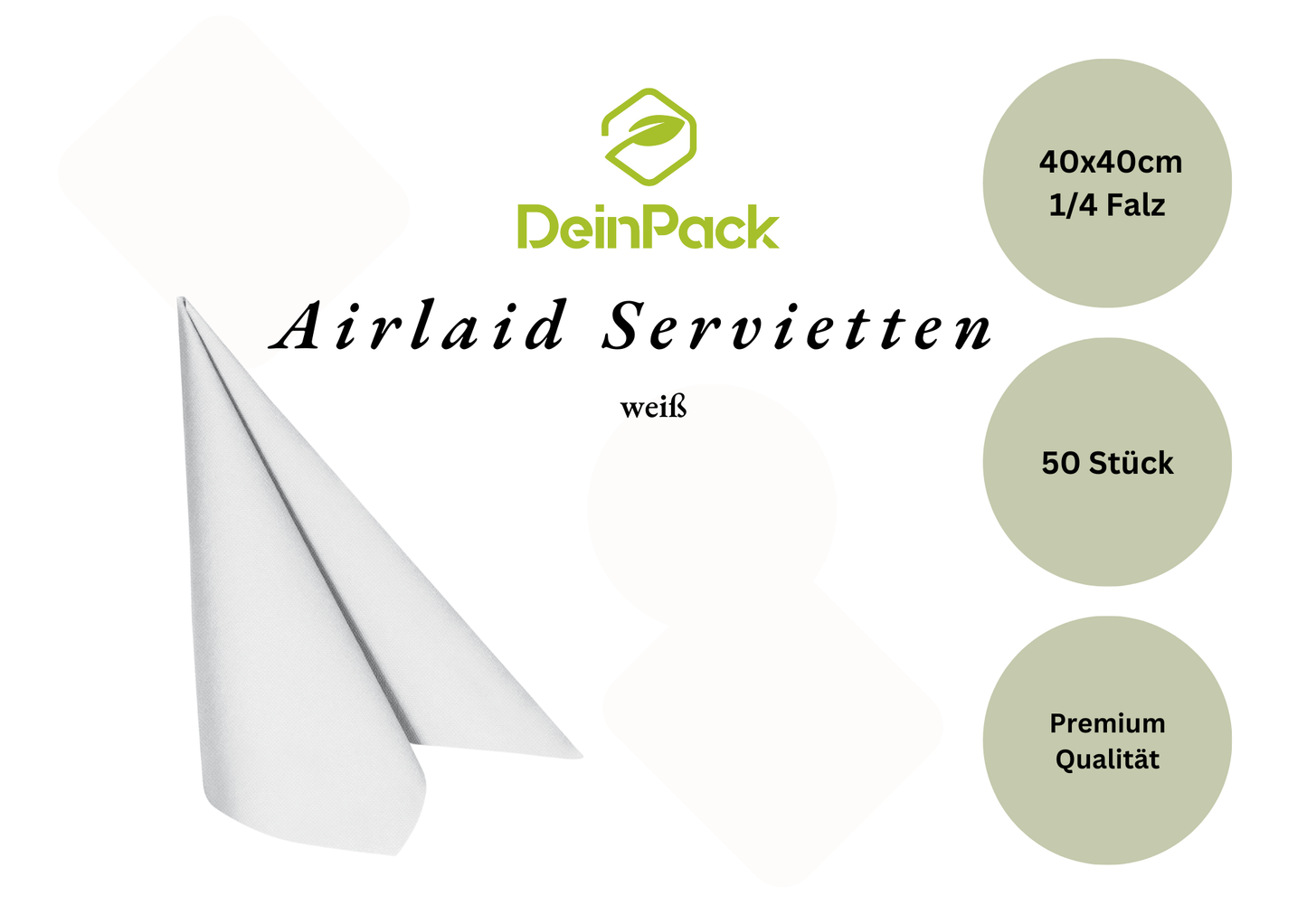 Airlaid Servietten 40x40