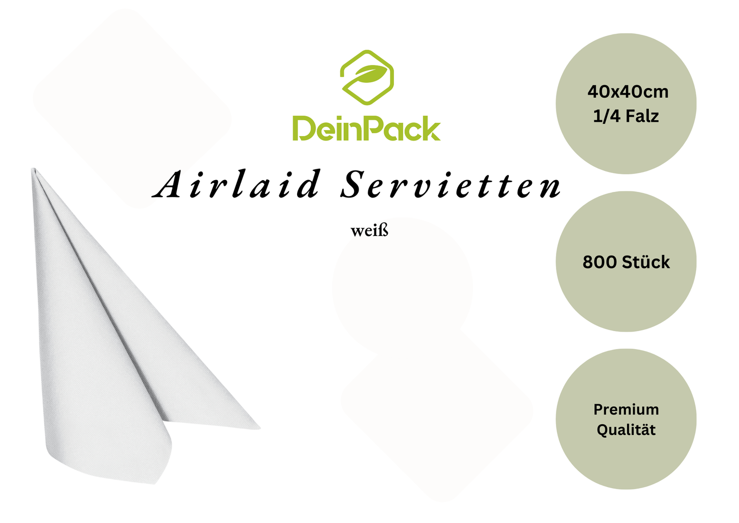 Airlaid Servietten 40x40