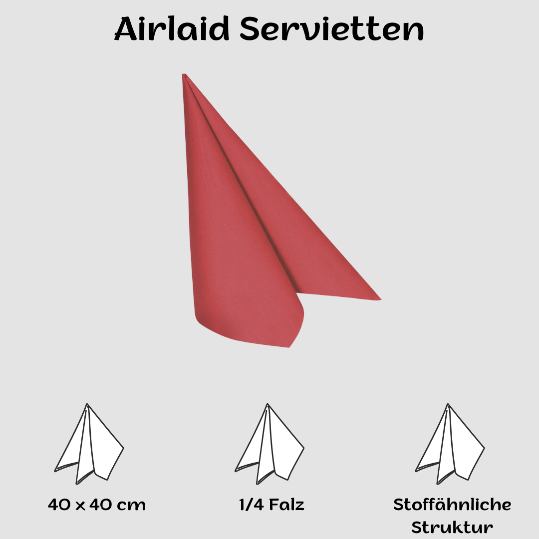 Airlaid Servietten 40x40