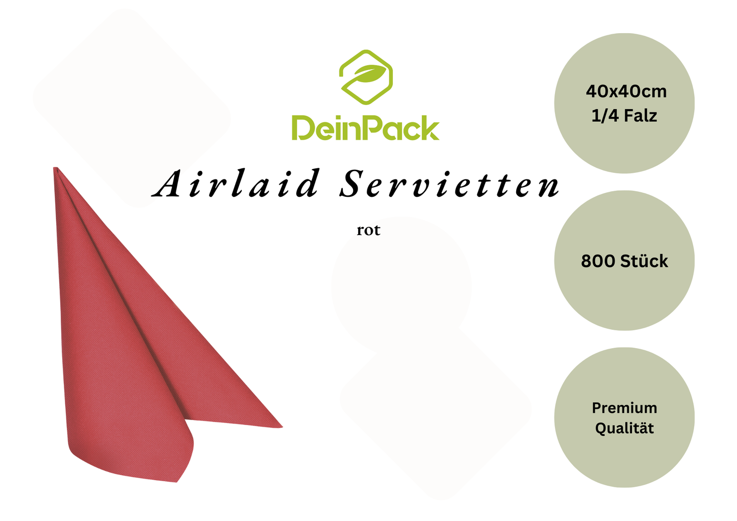 Airlaid Servietten 40x40