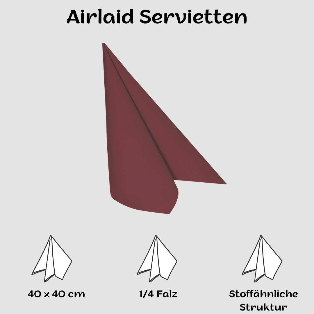 Airlaid Servietten 40x40