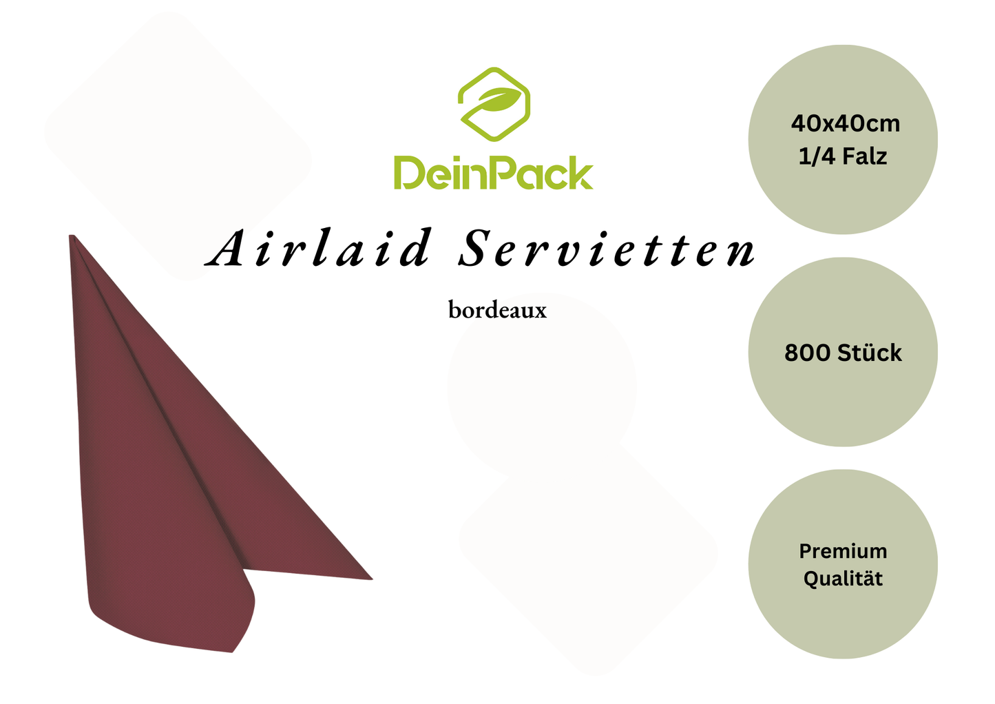 Airlaid Servietten 40x40