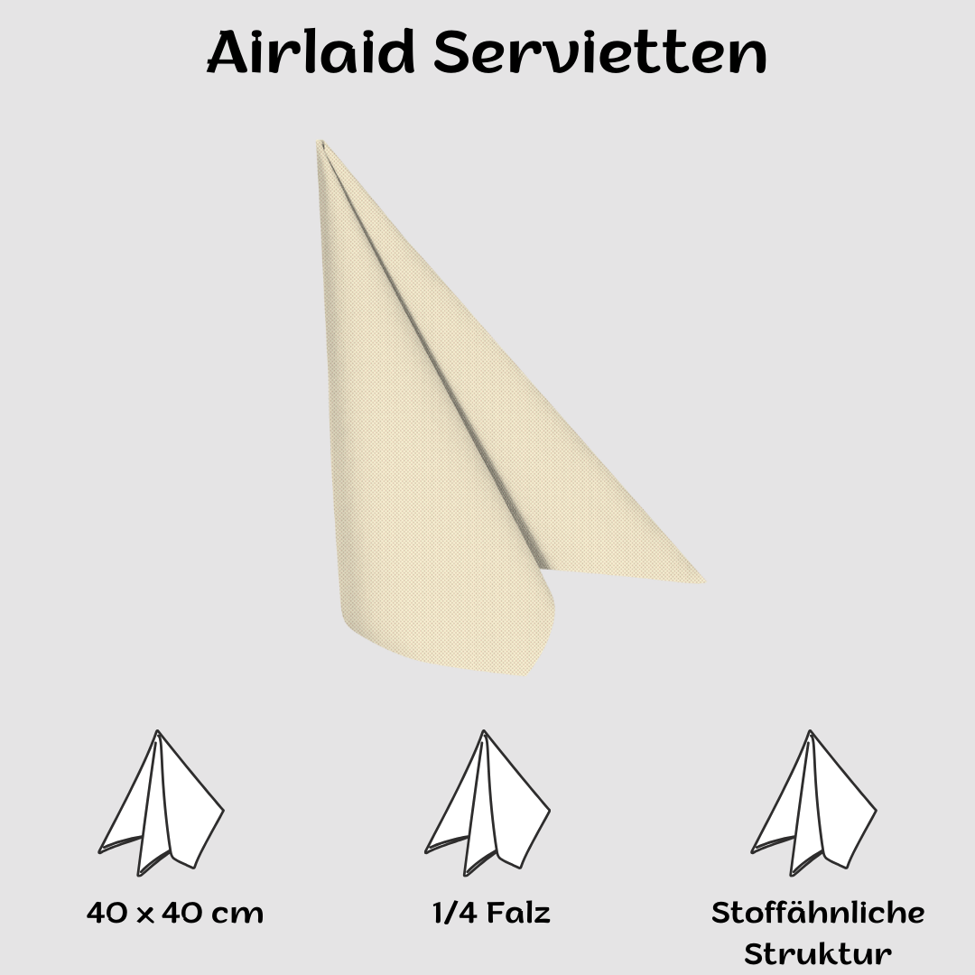 Airlaid Servietten 40x40