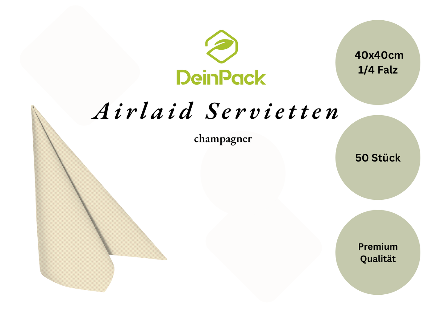 Airlaid Servietten 40x40