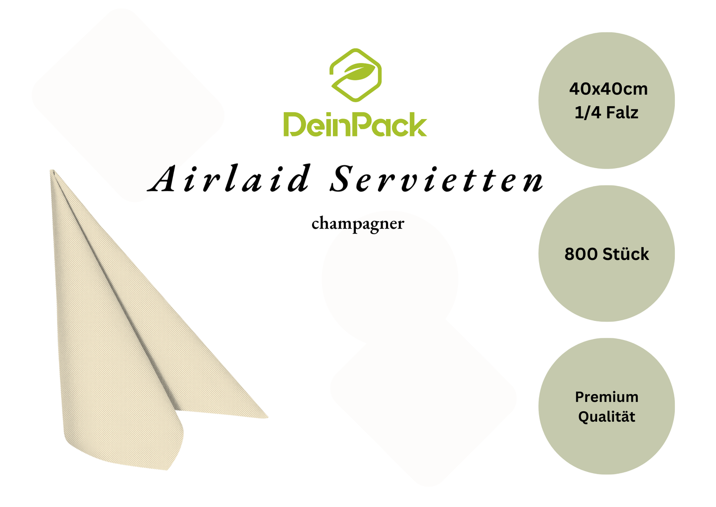 Airlaid Servietten 40x40