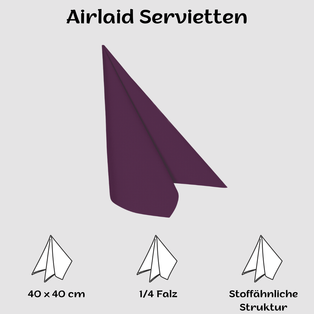 Airlaid Servietten 40x40