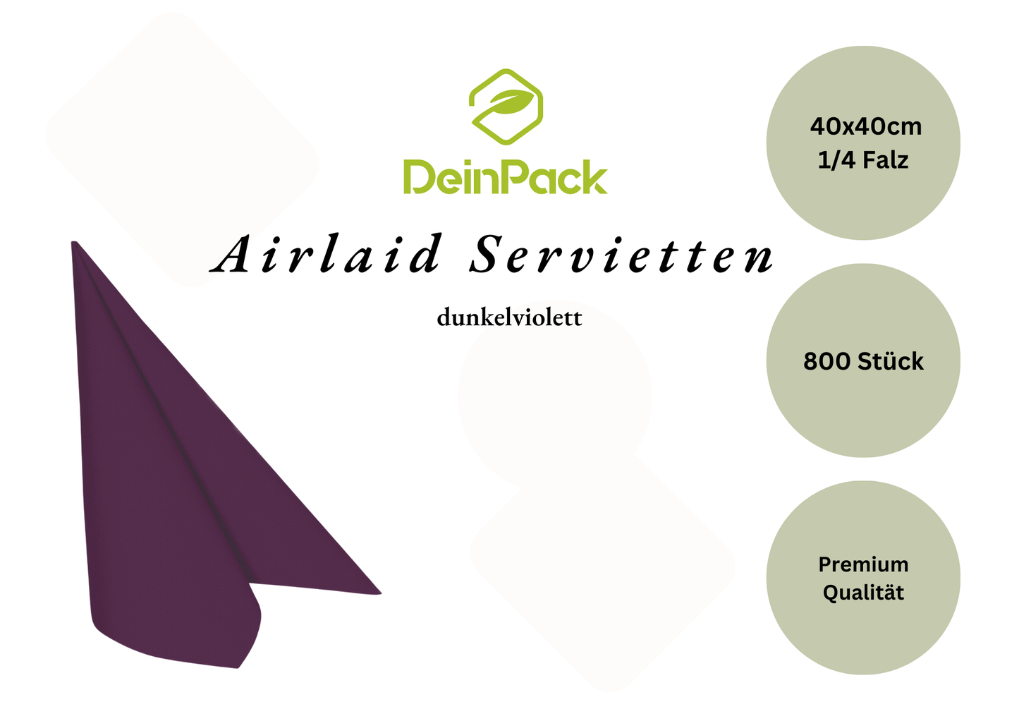 Airlaid Servietten 40x40