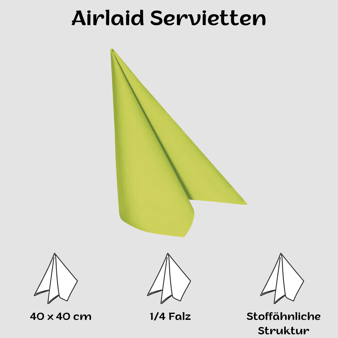 Airlaid Servietten 40x40