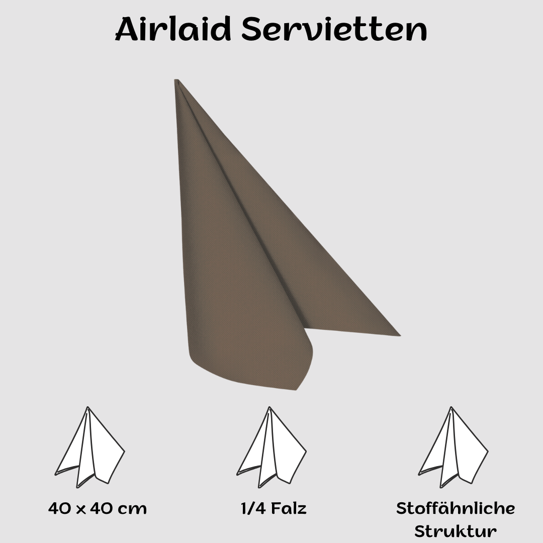 Airlaid Servietten 40x40