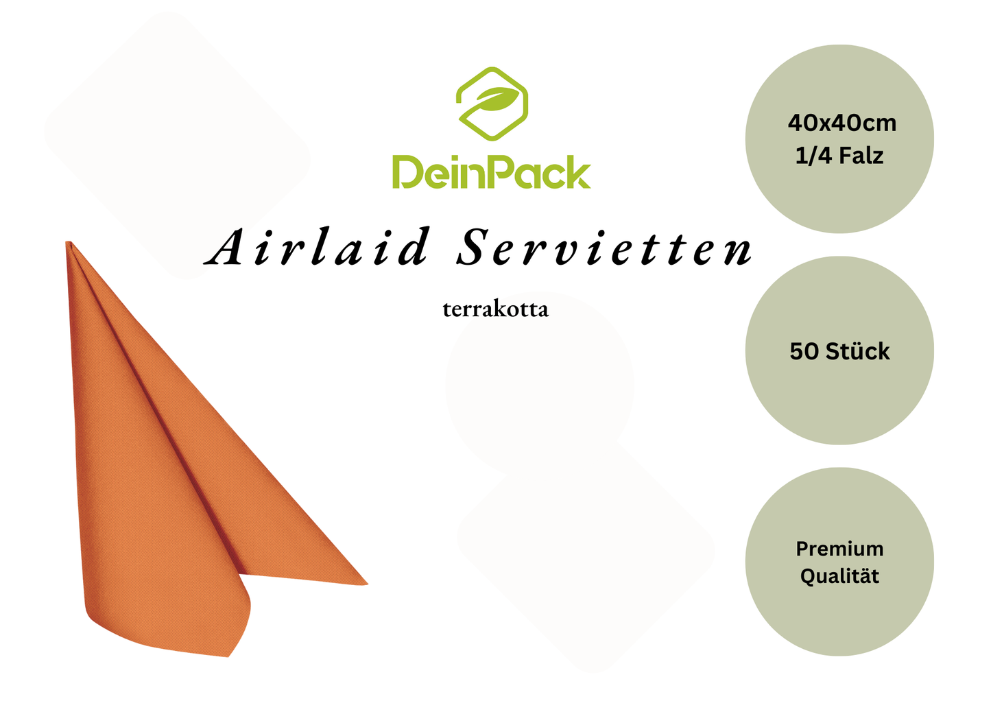 Airlaid Servietten 40x40