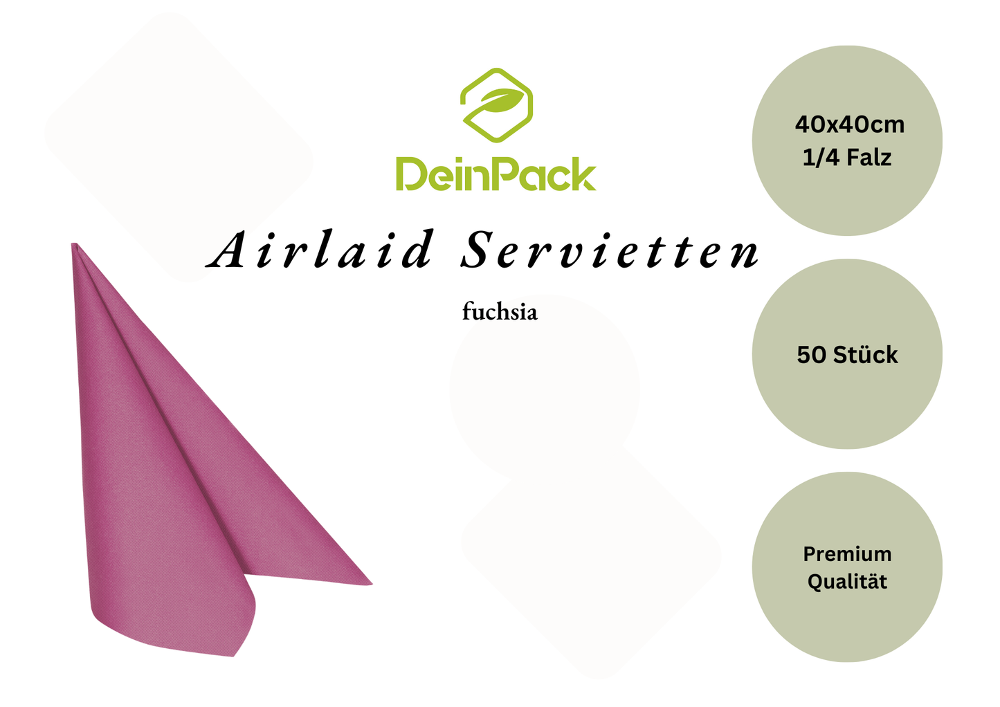 Airlaid Servietten 40x40