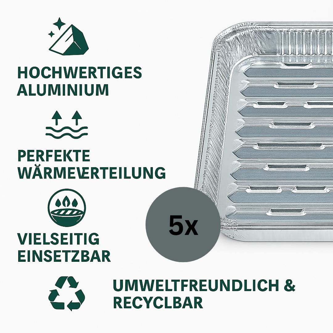 Alu Grillschale 34 x 22 cm