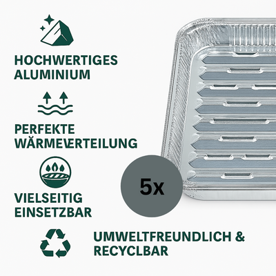 Alu Grillschale 34 x 22 cm