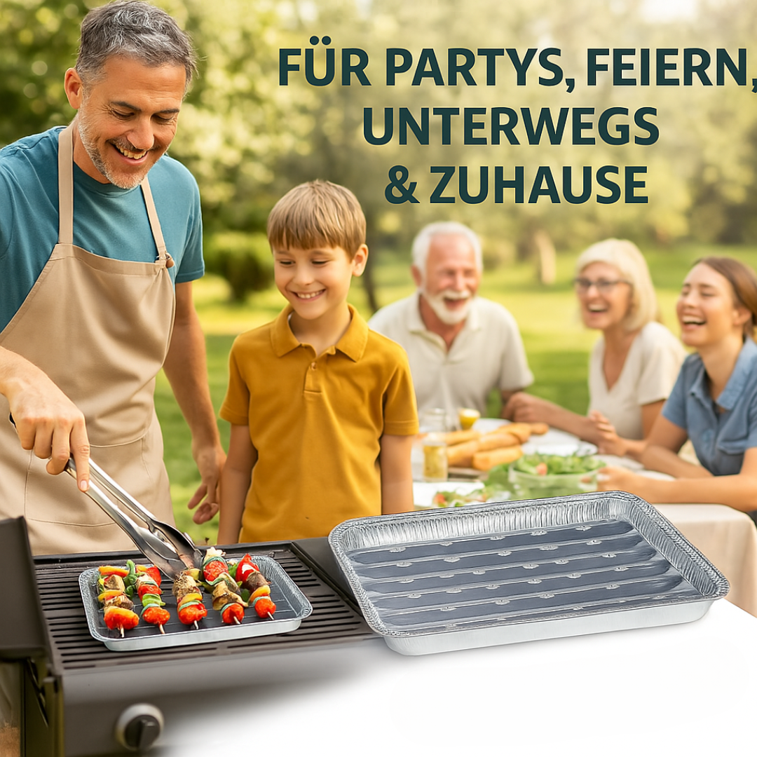 Alu Grillschale 34 x 22 cm