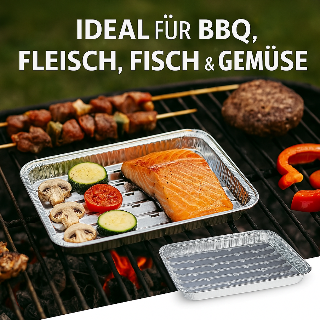 Alu Grillschale 34 x 22 cm