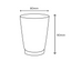 Kaffeebecher braun unlaminiert - Doppelwandige Isolierte Pappbecher 200ml / 8 oz Ø 80 mm - plastikfrei