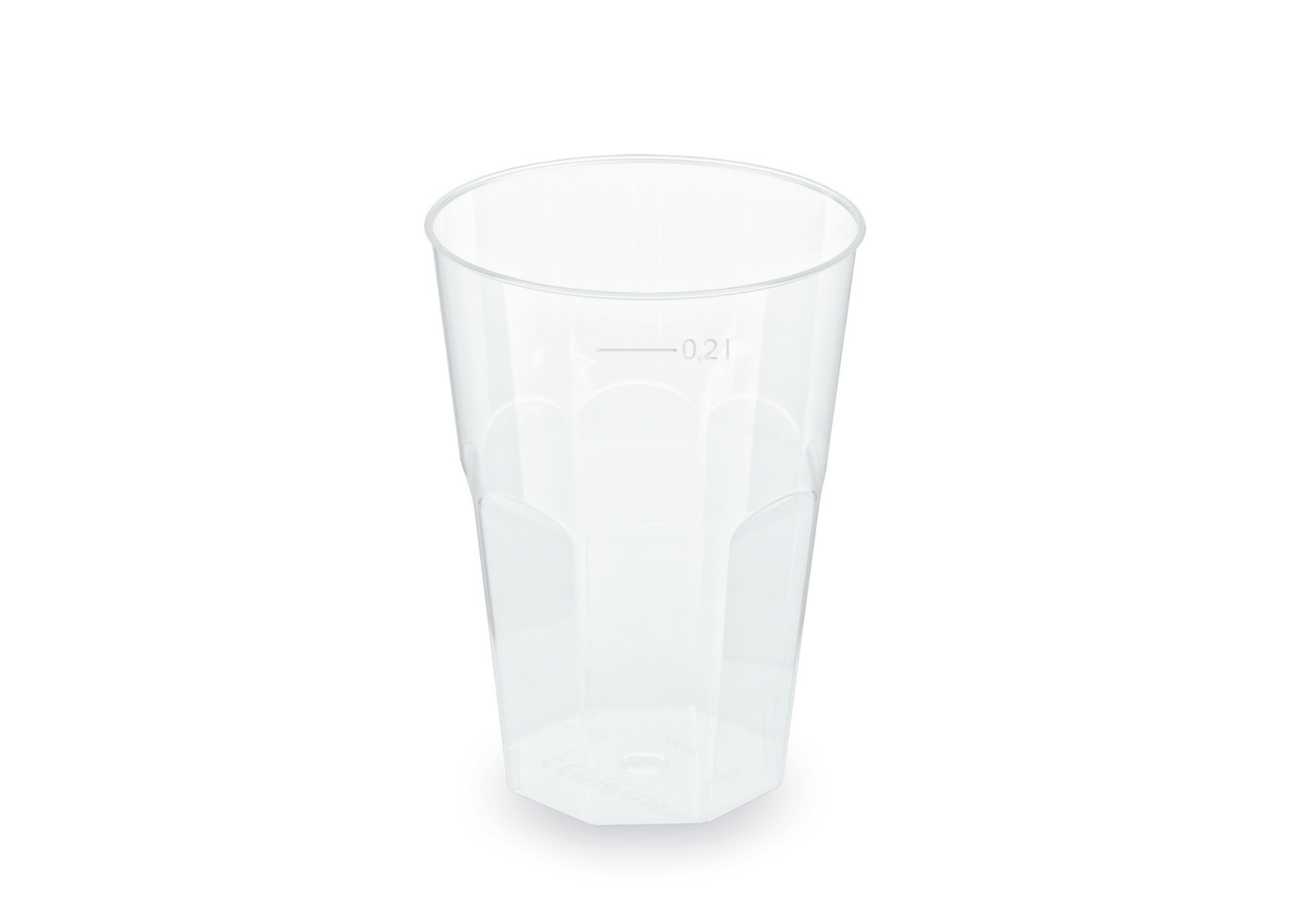 Cocktail Mehrwegbecher PP transparent, leichter Mehrweg-Trinkbecher, Hartplastik - 0,2l