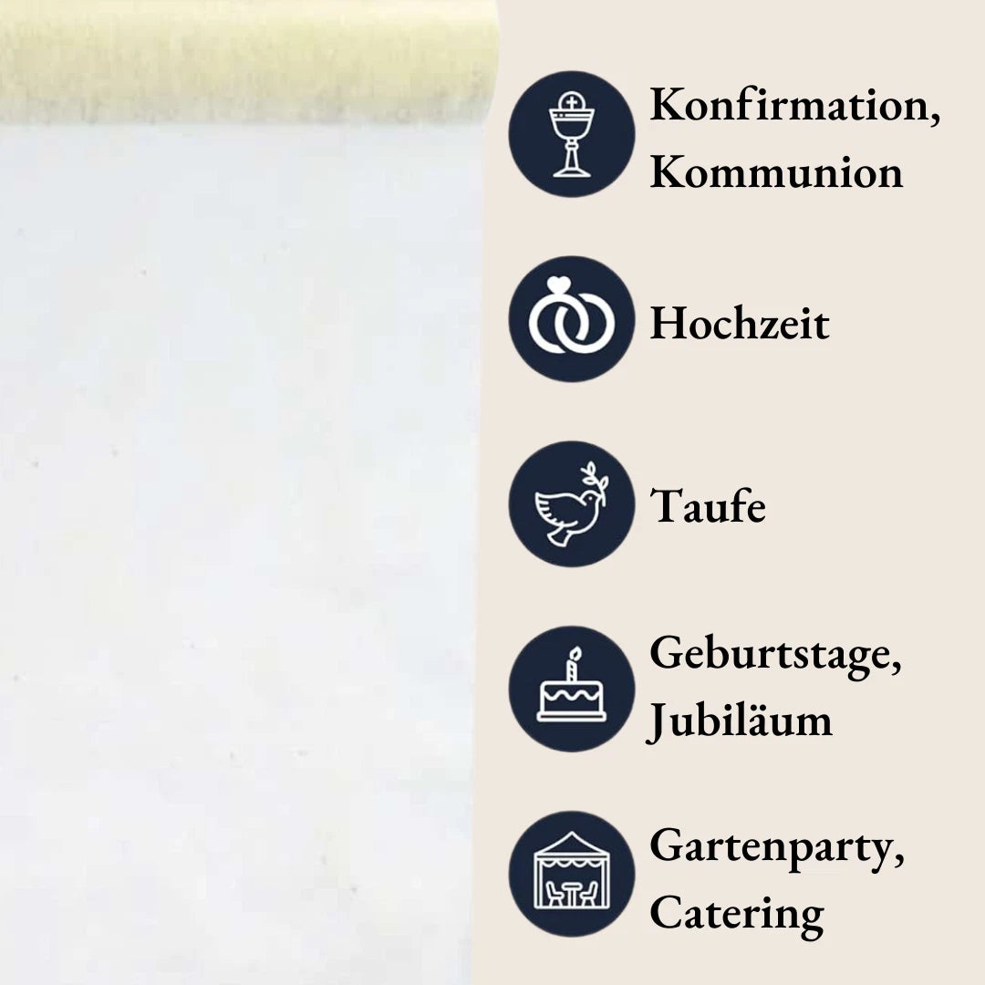 DeinPack Vlies Tischläufer Rolle 30 cm x 10 m - verschiedene Farben