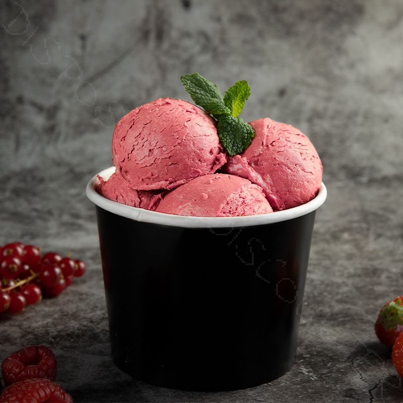 Eisbecher Papp-Becher, 350ml, Pappe-schwarz, Ø101x80mm, 200 Stück