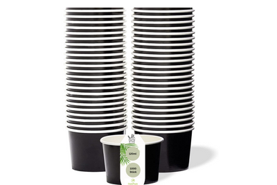Eisbecher Papp-Becher, 120ml, Pappe-schwarz, Ø78x51mm, 1000 Stück