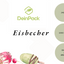 Eisbecher Papp-Becher, 240ml, Pappe-weiß, Ø92x55mm, 1000 Stück