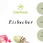 Eisbecher Papp-Becher, 550ml, Pappe-weiß, Ø115x77mm, 25 Stück
